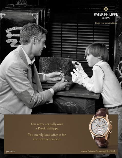 patek philippe generations campaign|you never own a patek.